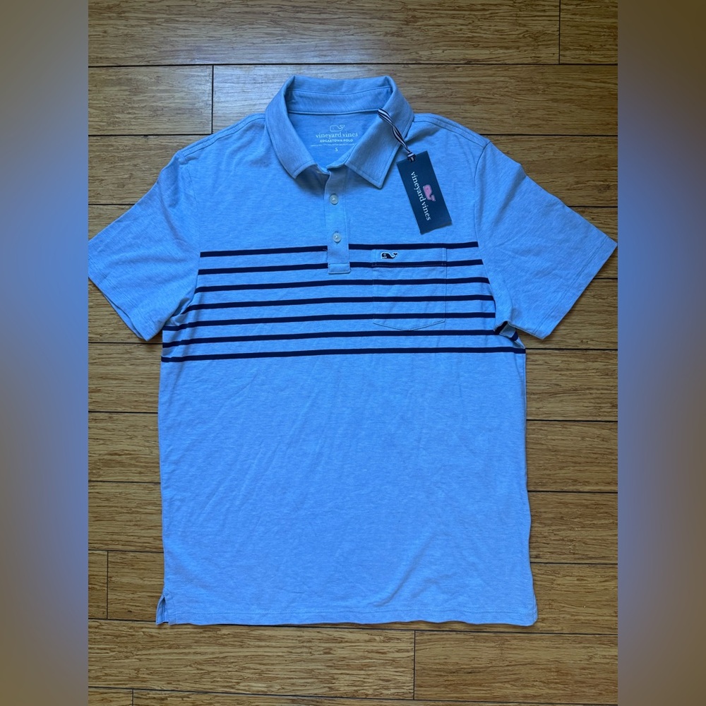 NWT Vineyard Vines Edgartown Polo surfer stripe
